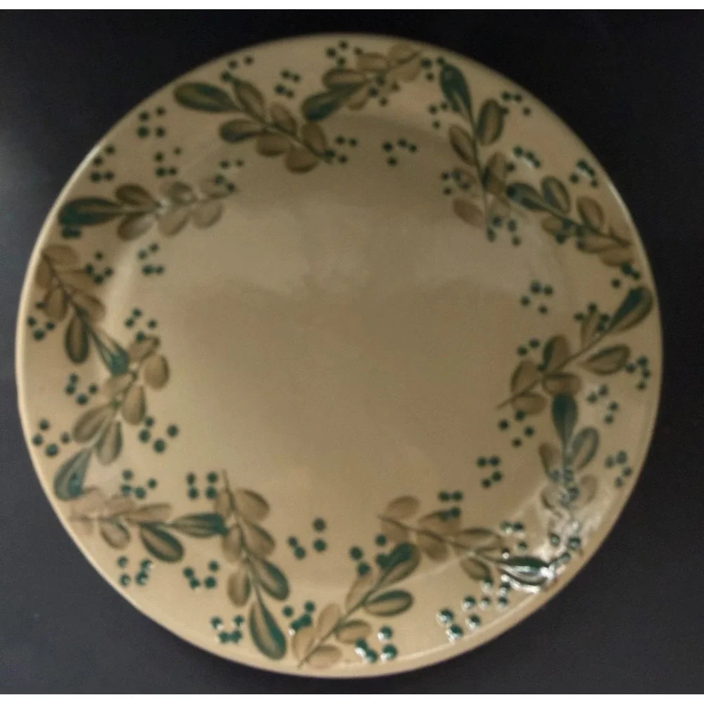Beaumont Brothers Pottery BBP Salt Glaze Stoneware Set Berry Vine Leaf